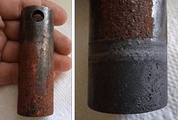 Remove rust and prime steel and iron with Ferrocon - before and after